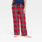 Women's Perfectly Cozy Flannel Pajama Pants - Stars Above Green