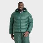 Men's Big Lightweight Puffer Jacket - All In Motion Green