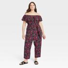 Women's Plus Size Ruffle Short Sleeve Jumpsuit - Ava & Viv X,