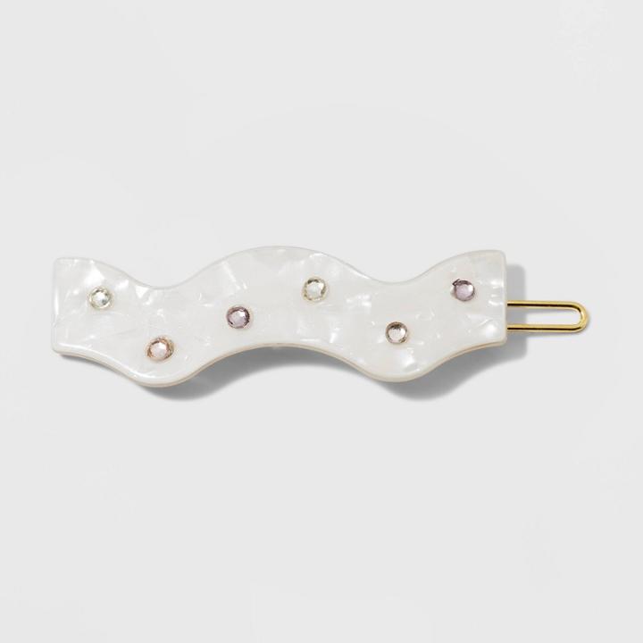 Sugarfix By Baublebar Colorful Crystal Resin Hair Clip, Girl's,