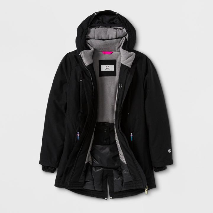 Girls' Parka Jacket - C9 Champion Black
