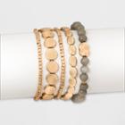 Mixed Beading Bracelet Multi Set - Five Piece - Universal Thread, Size: Small,