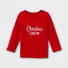 Toddler Christmas Crew Long Sleeve Graphic T-shirt - Cat & Jack Red