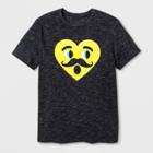 Shinsung Tongsang Men's Short Sleeve Emoji T-shirt - Black