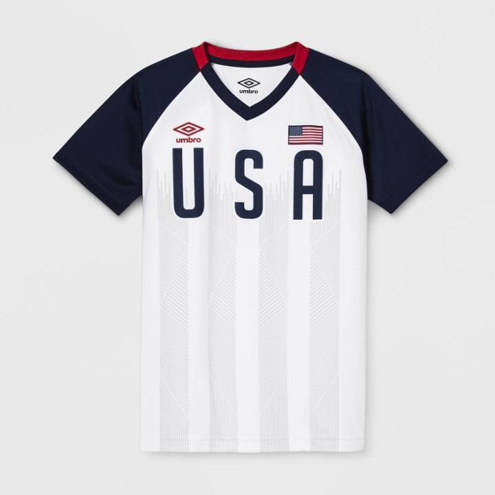 Umbro Kids' Usa Soccer Jersey - White