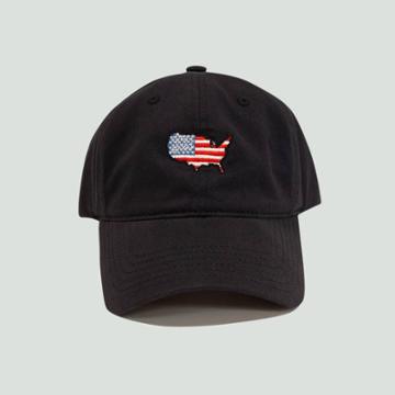Concept One Men's Americana Map Dad Baseball Hat - Navy (blue)