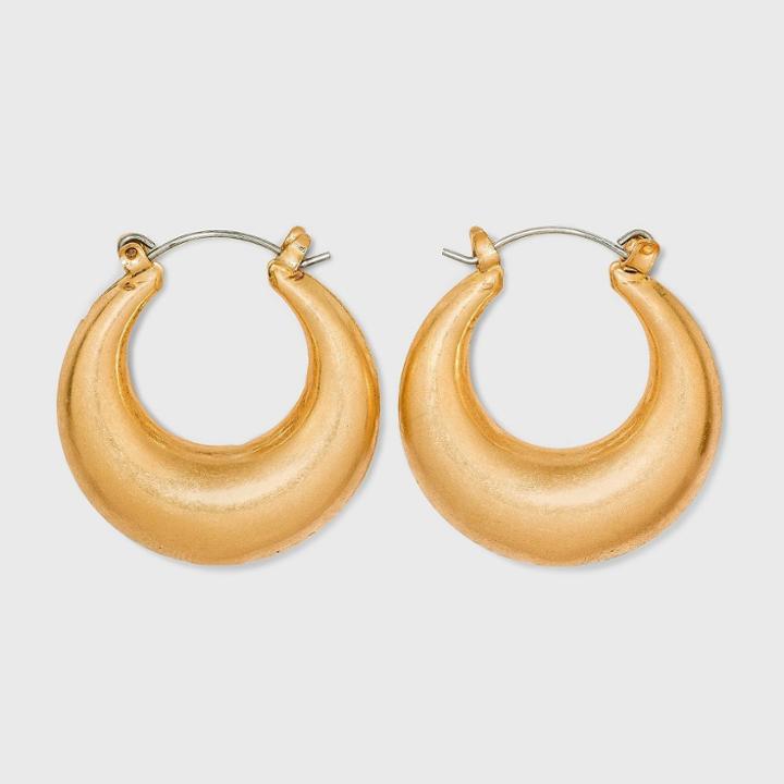 Graduated Click Top Hoop Earrings - Universal Thread Gold