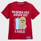 Kids' Star Wars Wookiee Cookies & Milk Short Sleeve Graphic T-shirt - Xs - Disney Store, Black/red/brown