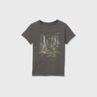 Toddler Boys' T-rex In City Graphic Short Sleeve T-shirt - Cat & Jack Charcoal Gray