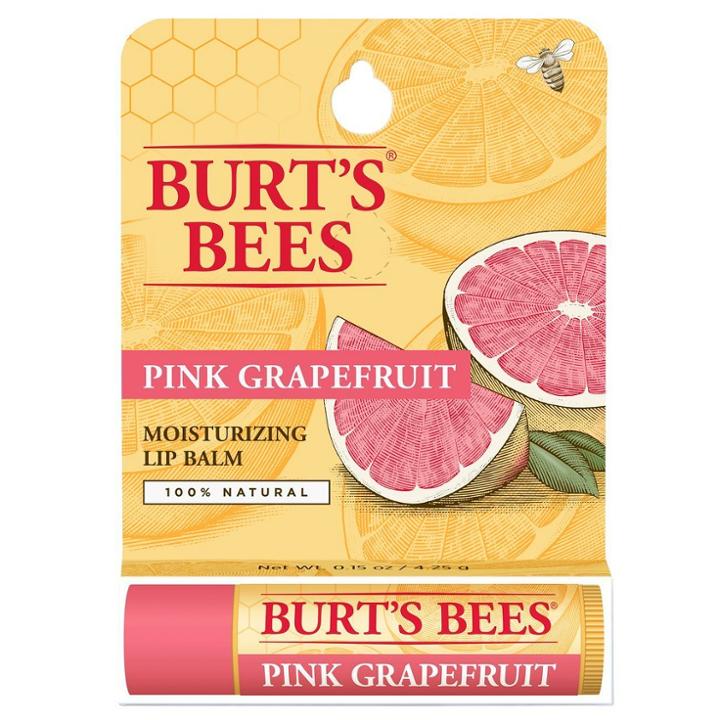Burt's Bees Pink Grapefruit Lip Balm Blister Box