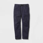 Toddler Boys' Utility Buckle Woven Pull-on Pants - Cat & Jack Navy Blue