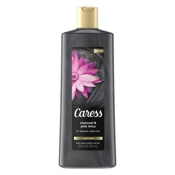 Caress Charcoal + Pink Lotus Body Wash