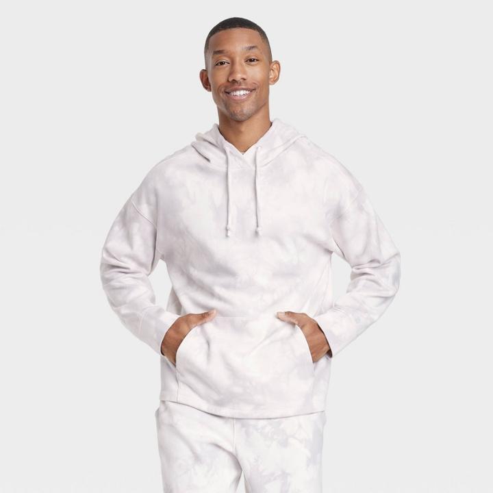 Men's French Terry Hooded Sweatshirt - All In Motion Cream
