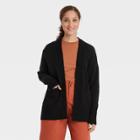 Women's Open-front Cardigan - A New Day Black