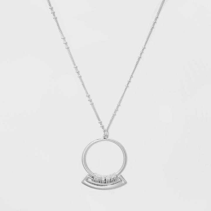 Target Long Necklace - Universal Thread Silver Hardware