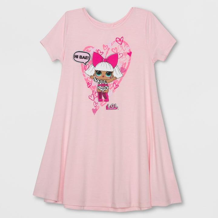 Plus Size Girls' L.o.l. Surprise! Valentine's Day Dress - Light Pink