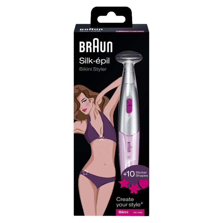 Braun Silk-epil Women's Bikini Styler Epilator Fg1100 + 4 Extra Features
