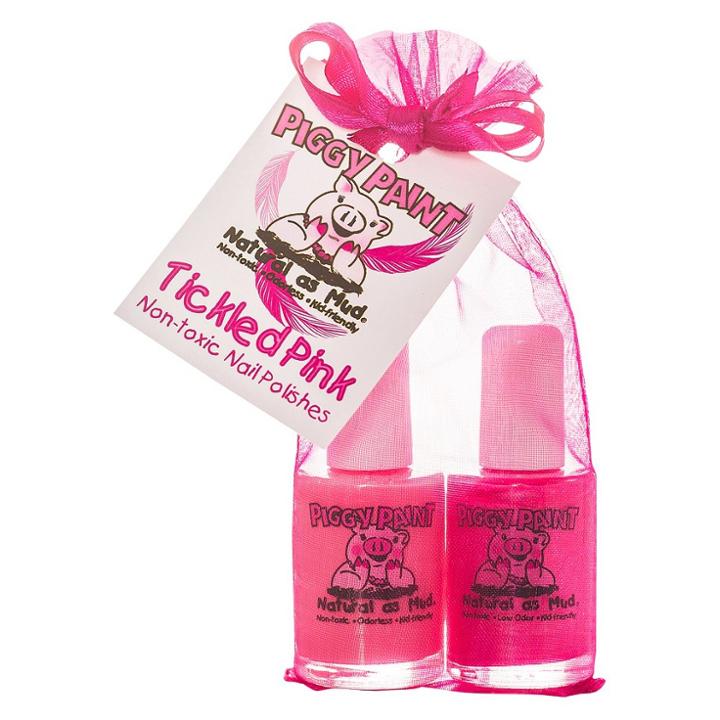 Piggy Paint Non-toxic Nail Polish Set, Tickled Pink