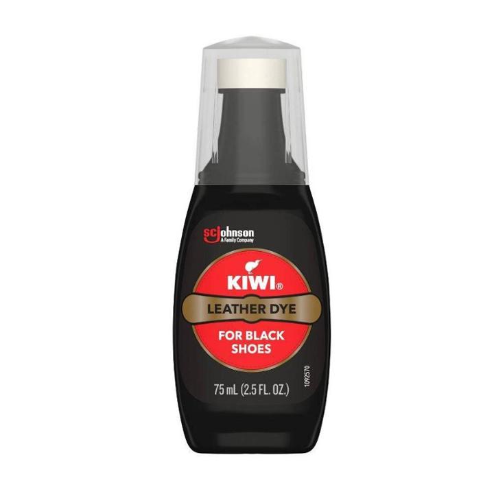 Kiwi Leather Shoe Dye Black 2.5 Fl Oz, Adult Unisex