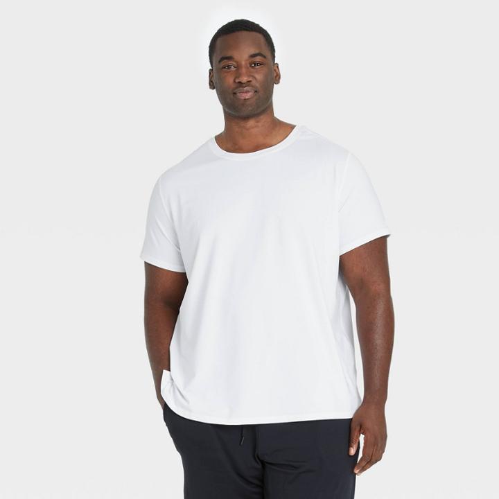 Men's Big & Tall Short Sleeve Performance T-shirt - All In Motion White