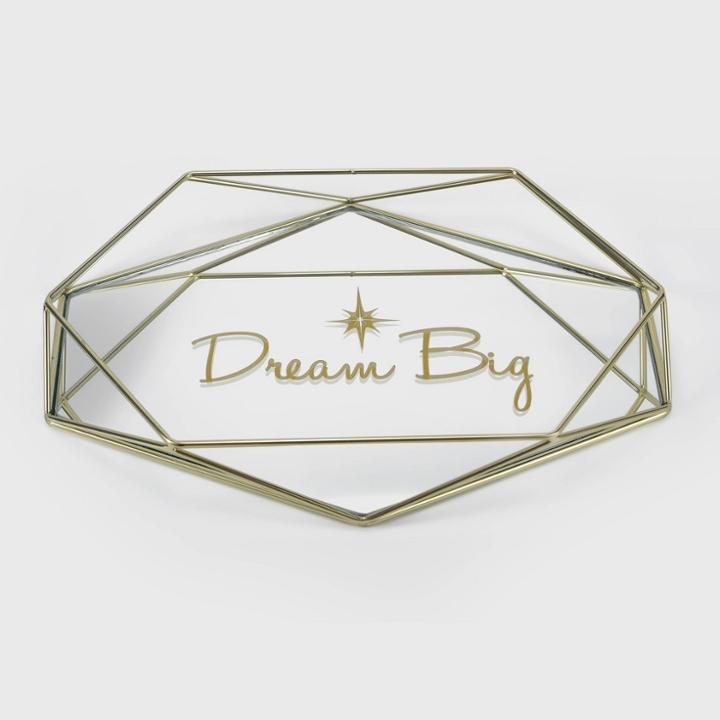 Disney Princess X Popsugar Tiana Dream Big Trinket Tray, Gold