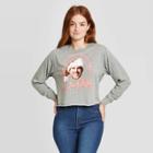 Jerry Leigh Women's Christmas Vacation Long Sleeve Graphic T-shirt - Heather Gray