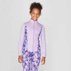 Girls' Printed Performance Jacket - C9 Champion Lilac Purple Prism