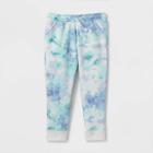 Toddler Girls' Tie-dye Fleece Jogger Pants - Cat & Jack