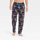 Men's Super Mario Nintendo Pajama Pants - Black