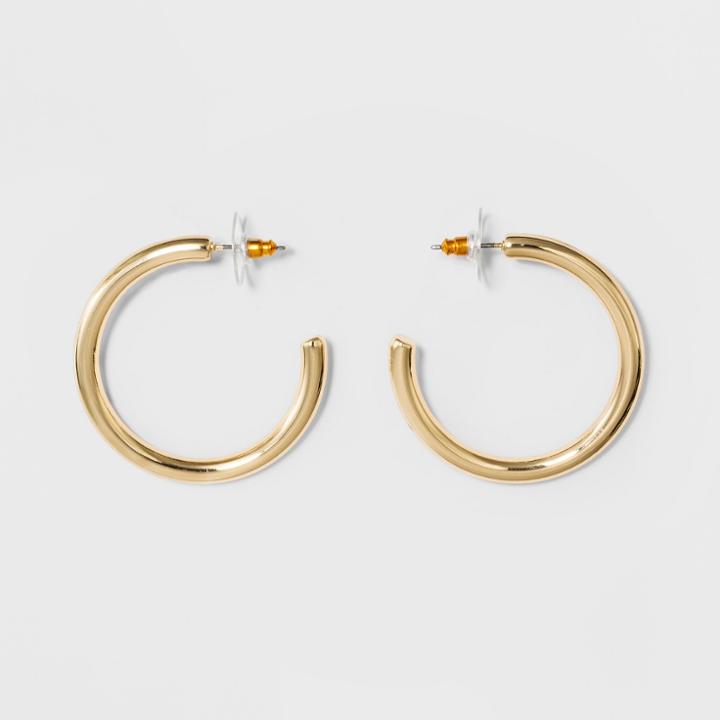 Sugarfix By Baublebar Minimal Hoop Earrings - Gold, Girl's