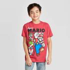 Super Mario Petiteboys' Mario Short Sleeve T-shirt - Red