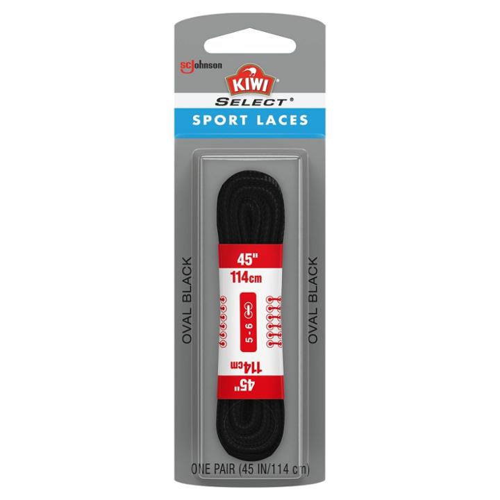 Men's Kiwi Select Sport Oval Lace - Black 54, Adult Unisex,