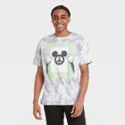 Men's Disney Mickey Peace Short Sleeve Graphic T-shirt - White/silver