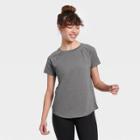 Women's Essential Crewneck Short Sleeve T-shirt - All In Motion Charcoal Heather