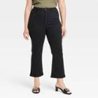 Women's Plus Size High-rise Demi-boots Ankle Jeans - Ava & Viv Black Denim