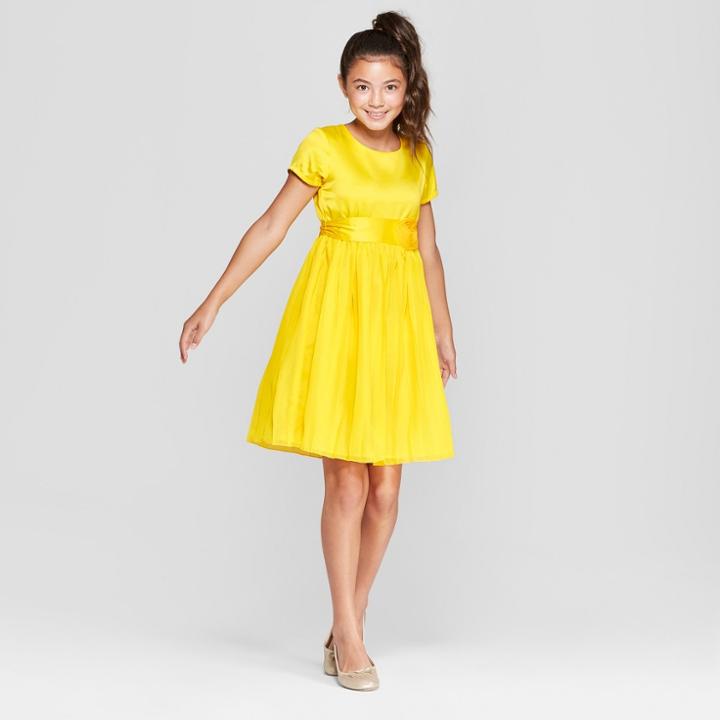 Girls' Disney Princess Belle Dress - Yellow