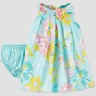 Baby Girls' Floral Dress - Just One You Made By Carter's Blue Newborn, Girl's