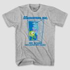 Men's Disney Monsters Short Sleeve Graphic T-shirt - Heather Gray