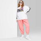 Women's Plus Size Ascot + Hart Laguna Racing Graphic Sweatshirt - White