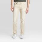 Men's Slim Lightweight Denim - Goodfellow & Co Khaki 28x30,