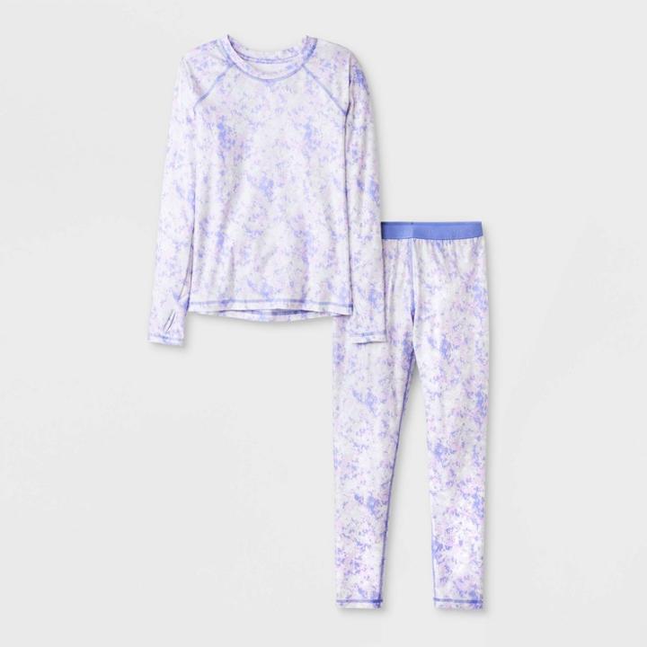 Girls' 2pk Thermal Set - All In Motion Purple