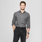 Men's Dressy Long Sleeve Casual Button-down Shirt - Goodfellow & Co Charcoal (grey)
