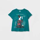 Rebel Girls Women's Plus Size Wang Zhenyi Short Sleeve Graphic T-shirt - Green