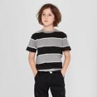 Boys' Short Sleeve Stripe T-shirt - Cat & Jack Gray