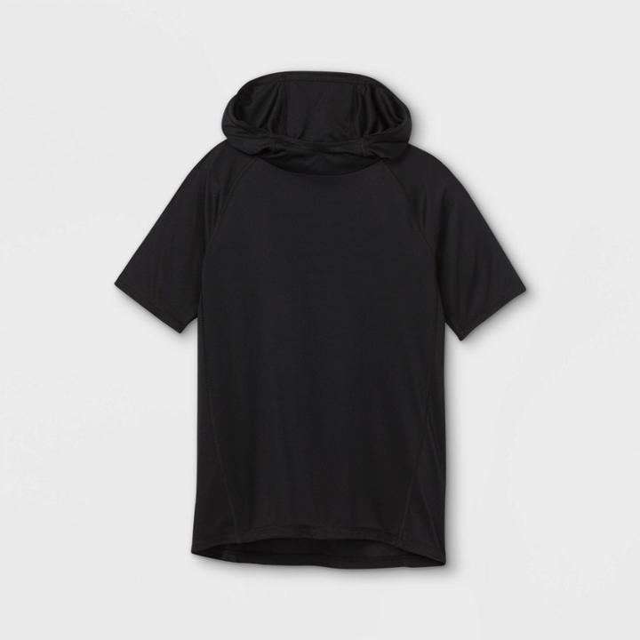 Boys' Short Sleeve Hooded T-shirt - All In Motion Black