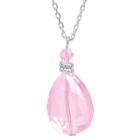 Target Sterling Silver Pink Crystal Necklace - Silver/pink, Pink/silver