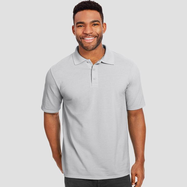 Hanes Men's Short Sleeve X-temp Performance Pique Polo Shirt - Light