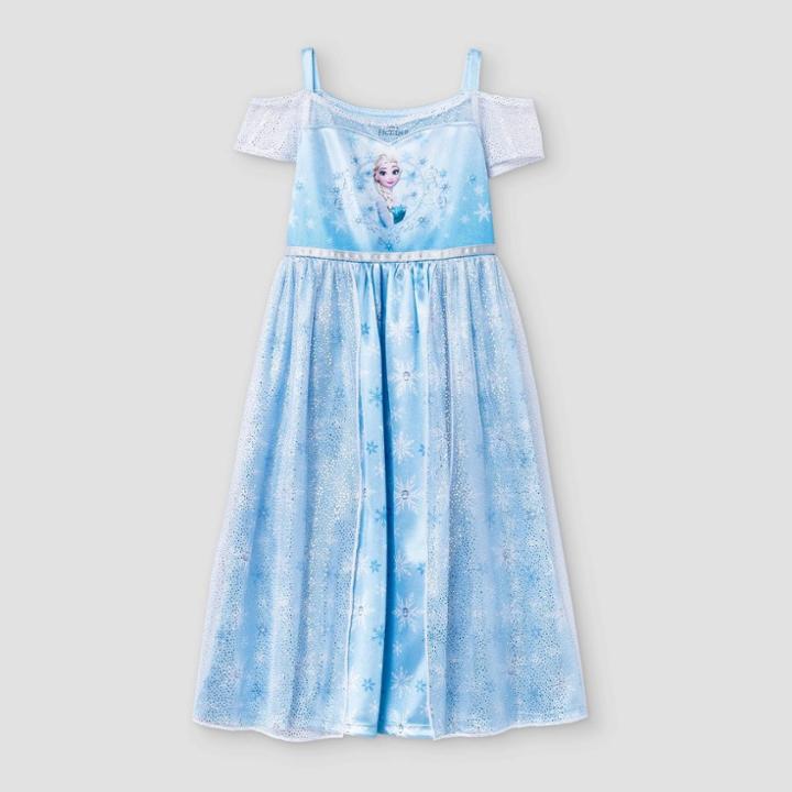 Frozen Toddler Girls' Fantasy Elsa Nightgown - Blue