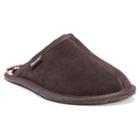 Men's Muk Luks Printed Berber Suede Scuff Slippers - Brown