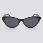 Women's Plastic Cateye Sunglasses - A New Day Black, Women's,